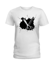 Hairdresser Crack Ladies T-Shirt tile
