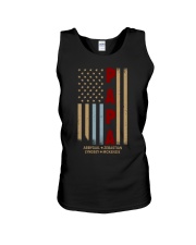 Papa American Flag T-Shirt Unisex Tank tile