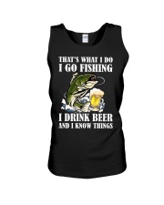 I Drink Beer And I Know Unisex Tank tile