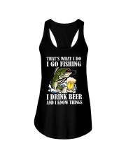 I Drink Beer And I Know Ladies Flowy Tank tile