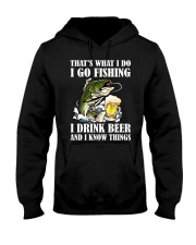I Drink Beer And I Know Hooded Sweatshirt tile
