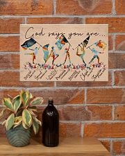 God Says You Are -Color Guard- Horizontal Poster 17x11 Poster poster-landscape-17x11-lifestyle-23