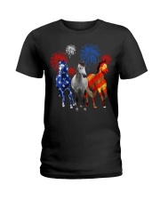 Horse Independent Day Ladies T-Shirt tile