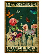 Butterfly And I Think To My Self What A Wonderful 11x17 Poster front