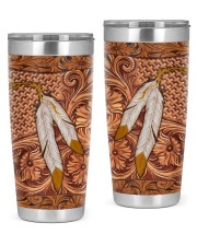 Native American India Feather 20oz Tumbler tile