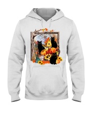Black Cat Happy Thankgiving Hooded Sweatshirt tile