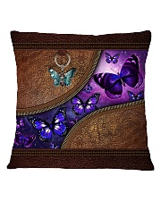 Butterfly leather pattern Square Pillowcase tile