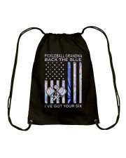 Pickleball Grandmas The Blue 2 Sides Drawstring Bag tile