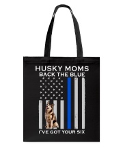 Husky Moms Back The Blue 2 Sides Tote Bag tile