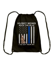 Husky Moms Back The Blue 2 Sides Drawstring Bag tile