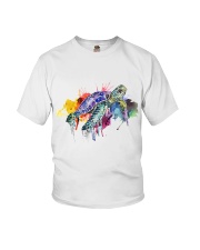 Turtle Watercolor Youth T-Shirt tile