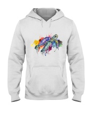Turtle Watercolor Hooded Sweatshirt tile