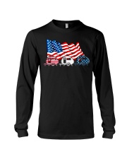 Camping American Flag Long Sleeve Tee tile