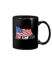 Camping American Flag Mug tile