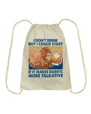 i don't drink darryl more talkative Drawstring Bag tile