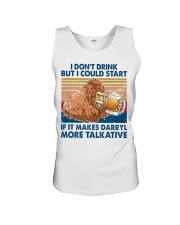 i don't drink darryl more talkative Unisex Tank tile
