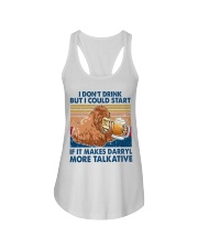 i don't drink darryl more talkative Ladies Flowy Tank tile