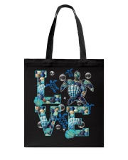 Blue Turtle Love Tote Bag tile