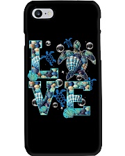 Blue Turtle Love Phone Case tile