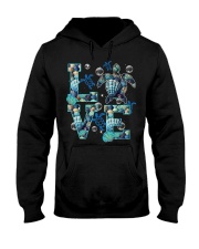 Blue Turtle Love Hooded Sweatshirt tile