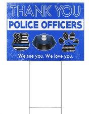 Police Officers 24x18 Yard Sign back