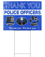 Police Officers 24x18 Yard Sign front