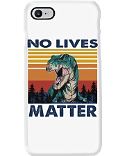 dinosaur no lives matter Phone Case tile