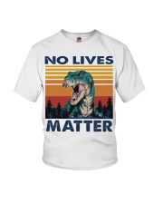 dinosaur no lives matter Youth T-Shirt tile