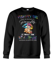 February Girl - My Attitude Depends Crewneck Sweatshirt tile