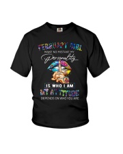 February Girl - My Attitude Depends Youth T-Shirt tile