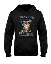 February Girl - My Attitude Depends Hooded Sweatshirt tile