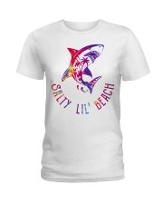 Shark Salty Lil' Beach Ladies T-Shirt tile