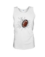 American football cracked Unisex Tank tile