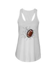 American football cracked Ladies Flowy Tank tile