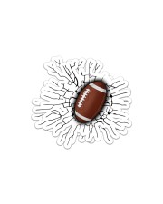 American football cracked Sticker - 2 pack (Horizontal) front