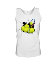 Tennis Crack Sticker Unisex Tank tile