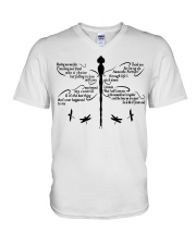 Dragonfly You And Me V-Neck T-Shirt tile
