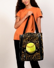 Softball - Leopard - Zip Pocket All-over Tote aos-all-over-tote-lifestyle-front-06