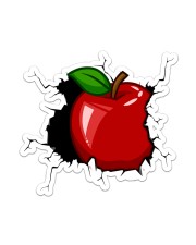 Teacher crack Sticker - Single (Vertical) front