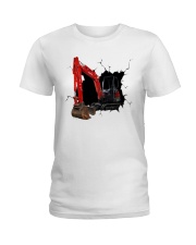 KUBOTA KX91 excavator Crack Ladies T-Shirt tile