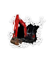 KUBOTA KX91 excavator Crack Sticker - 2 pack (Vertical) front