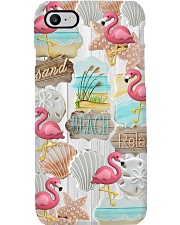 Flamingo - Sand Beach Relax 2 Phone Case i-phone-8-case