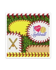 I Love Softball Sticker tile