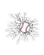 Baseball Crack Sticker tile