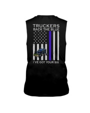 Custom Truckers Back The Blue Back 2 Sides Sleeveless Tee tile