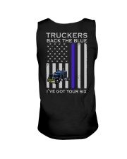 Custom Truckers Back The Blue Back 2 Sides Unisex Tank tile