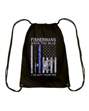 Fishing Back The Blue 2 Side Drawstring Bag tile