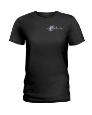 Fishing Back The Blue 2 Side Ladies T-Shirt tile