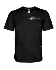 Fishing Back The Blue 2 Side V-Neck T-Shirt tile