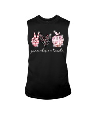 Peace Love Teacher Sleeveless Tee tile